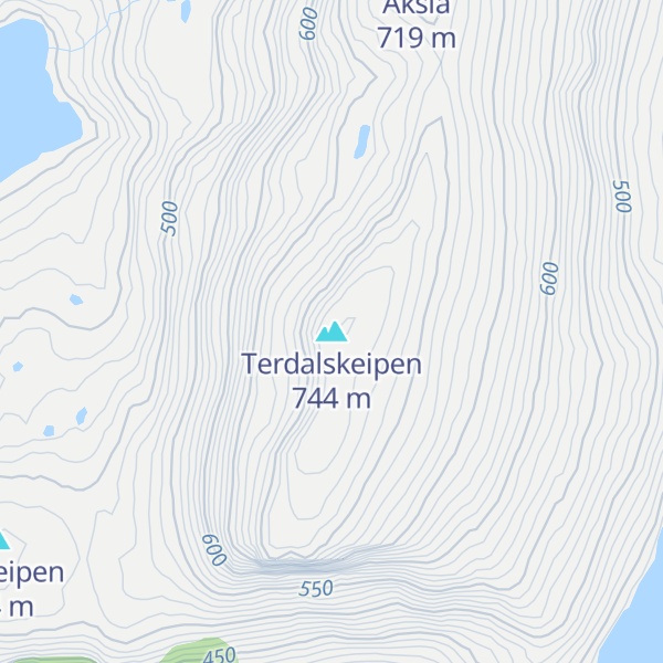 Map of Terdalskeipen