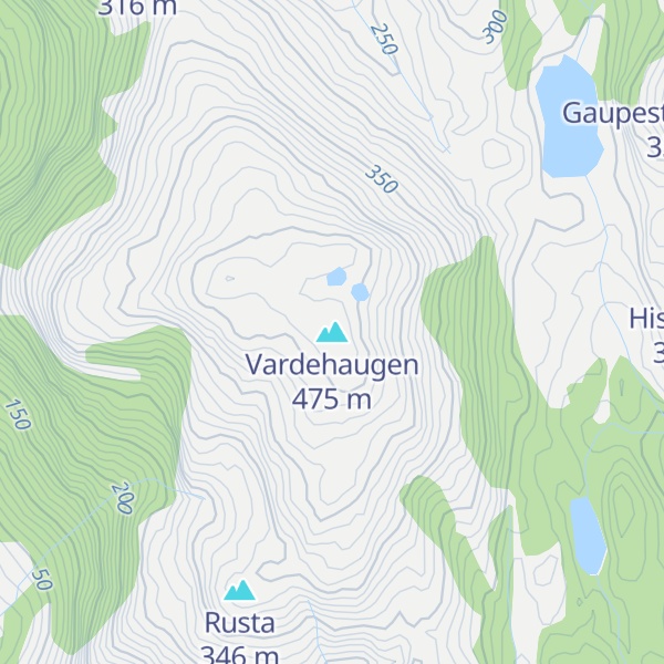 Map of Vardehaugen