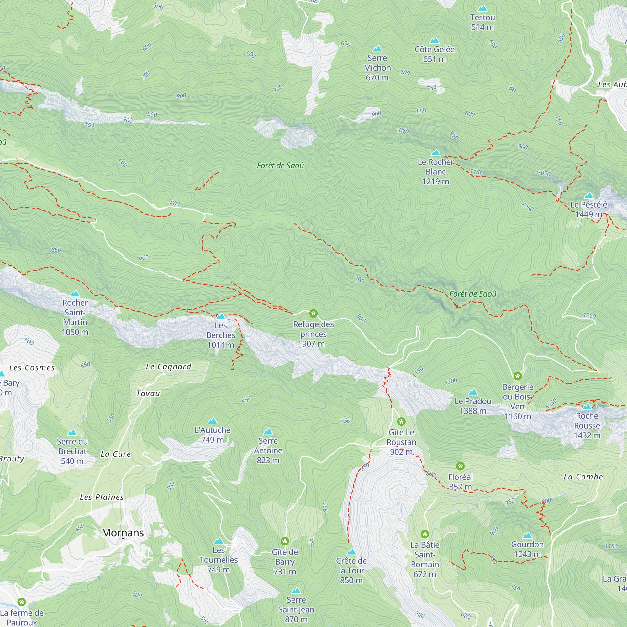 Refuge des princes map
