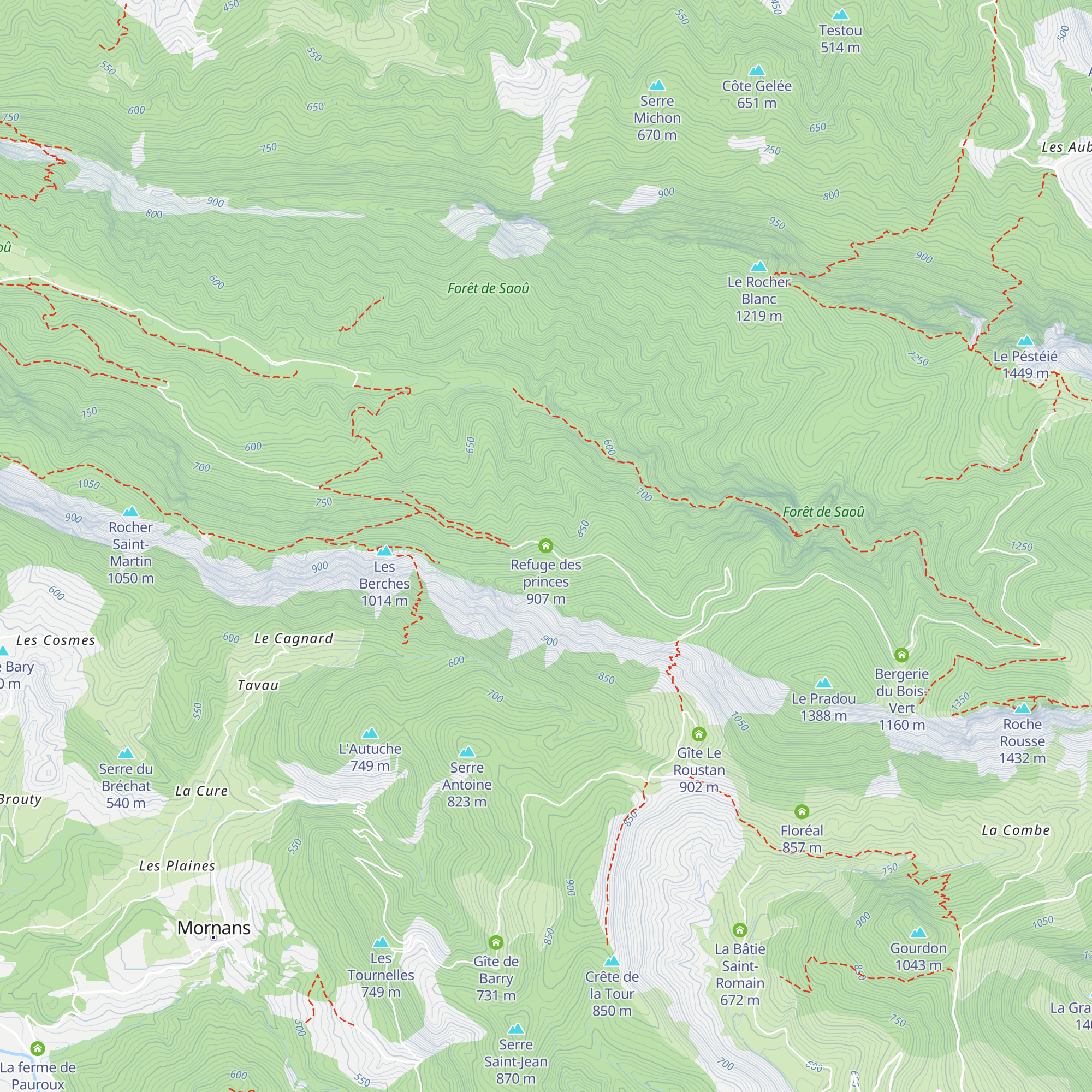 Refuge des princes map