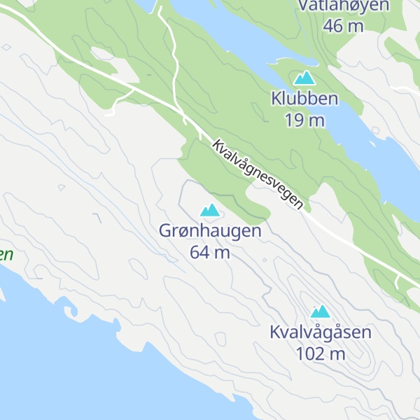 Map of Grønhaugen