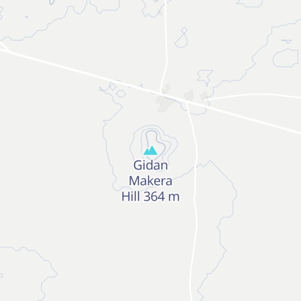 Map of Gidan Makera Hill