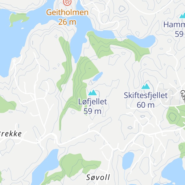 Map of Løfjellet