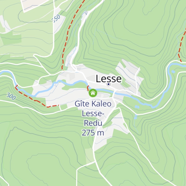 Map of Gîte Kaleo Lesse-Redu