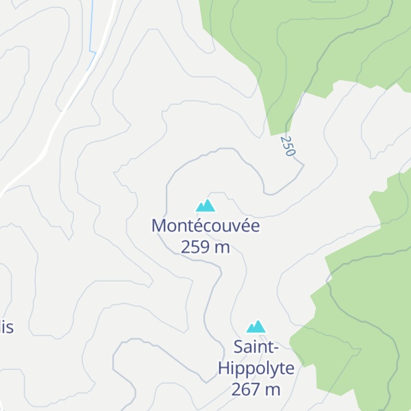 Map of Montécouvée