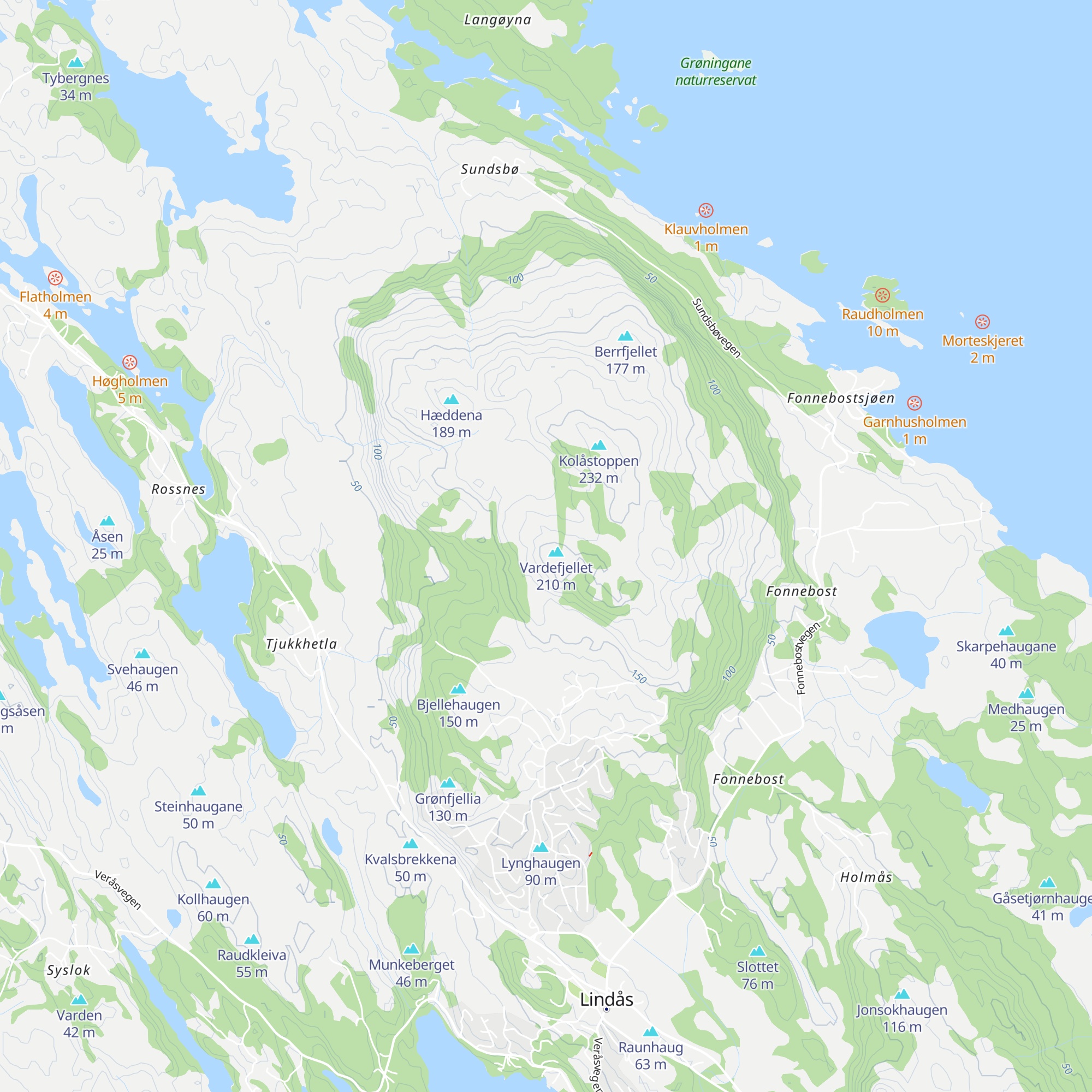 Dagsturhytta Vardebu map