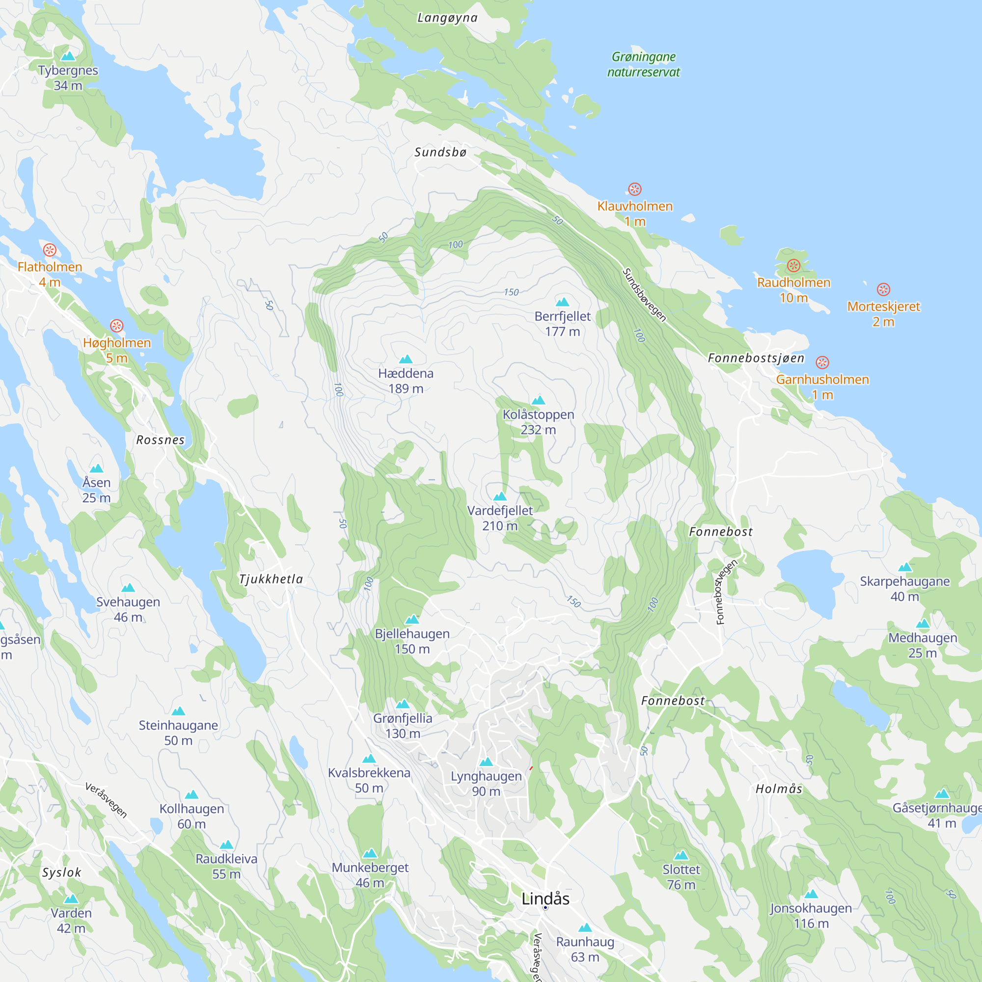 Dagsturhytta Vardebu map