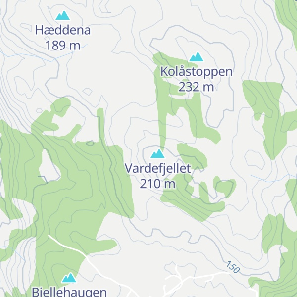 Map of Dagsturhytta Vardebu