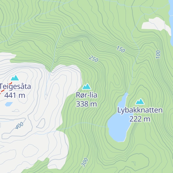Map of Rør-lia