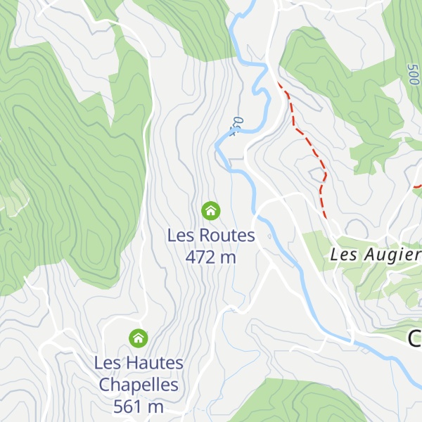 Map of Les Routes