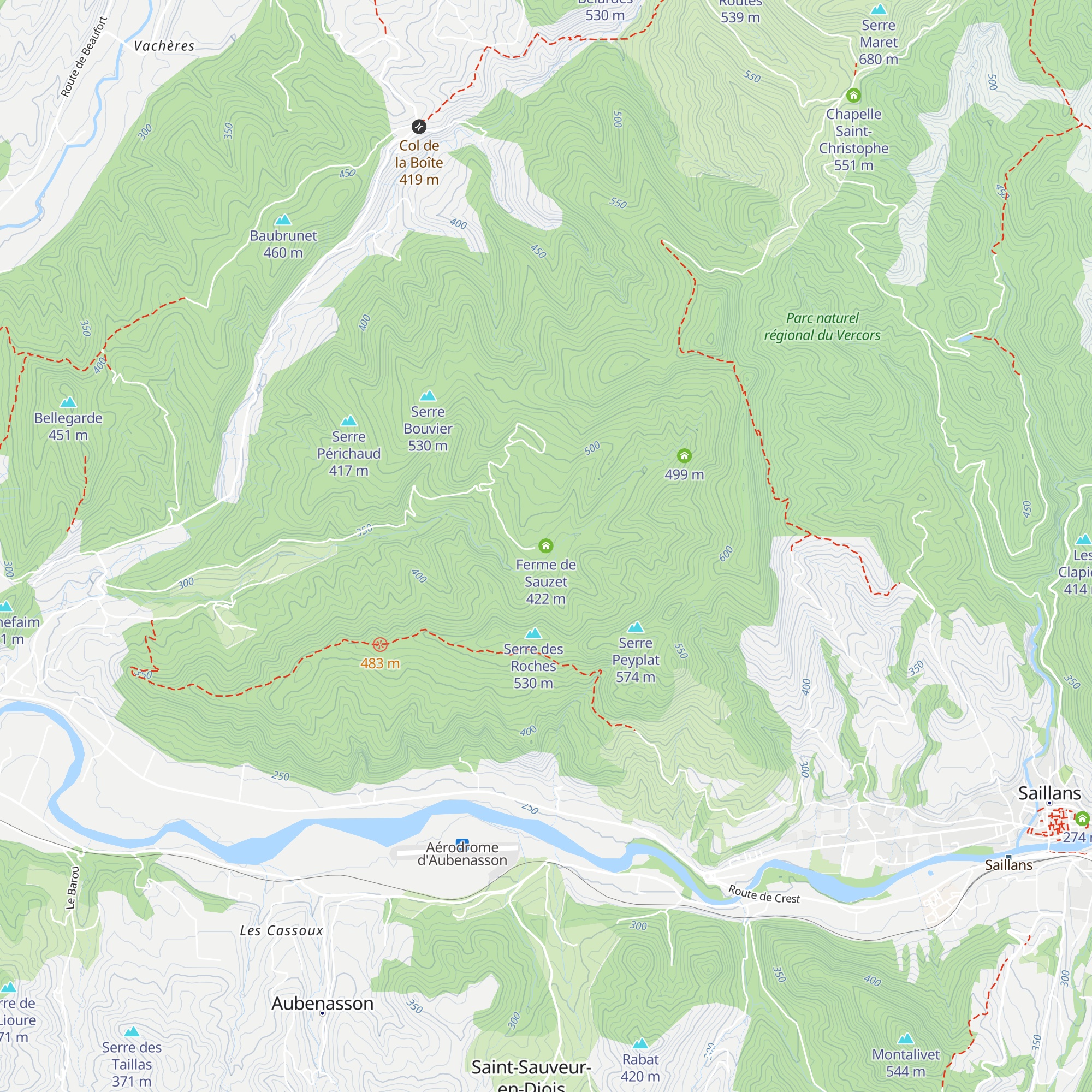 Ferme de Sauzet map