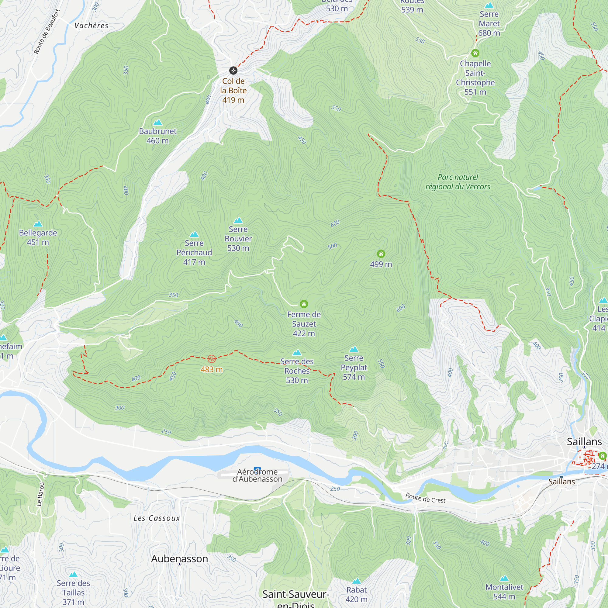 Ferme de Sauzet map
