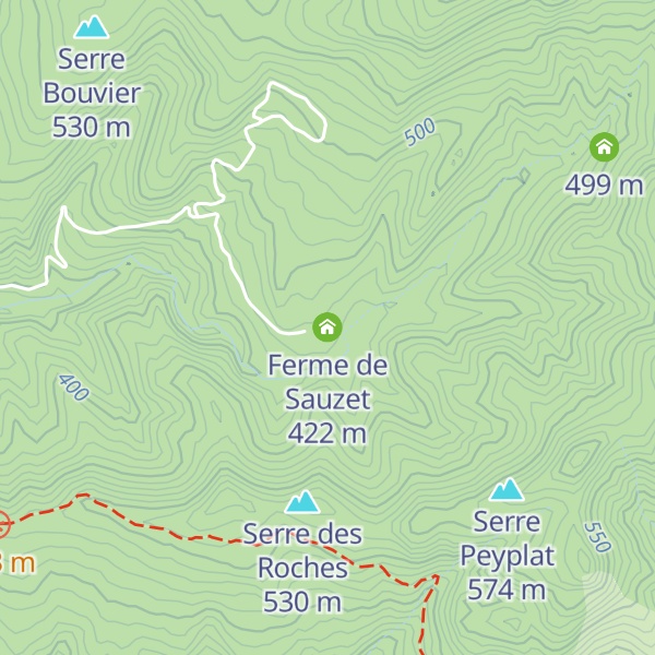Map of Ferme de Sauzet