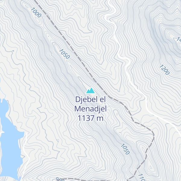 Map of Djebel el Menadjel