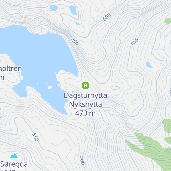 Map of Dagsturhytta Nykshytta