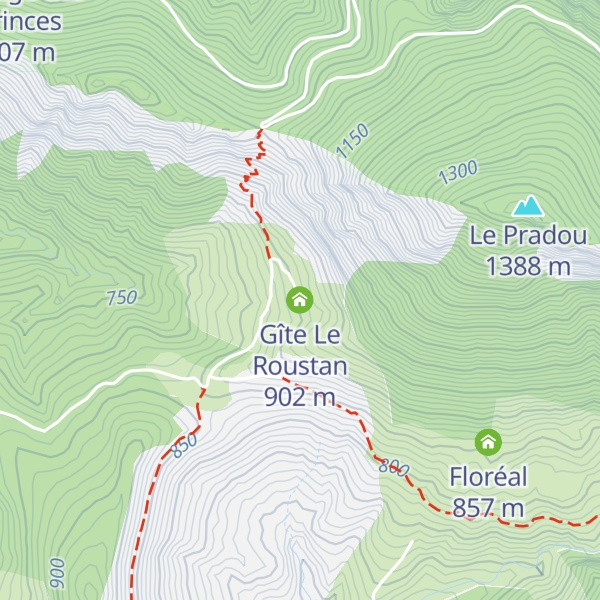 Map of Gîte Le Roustan