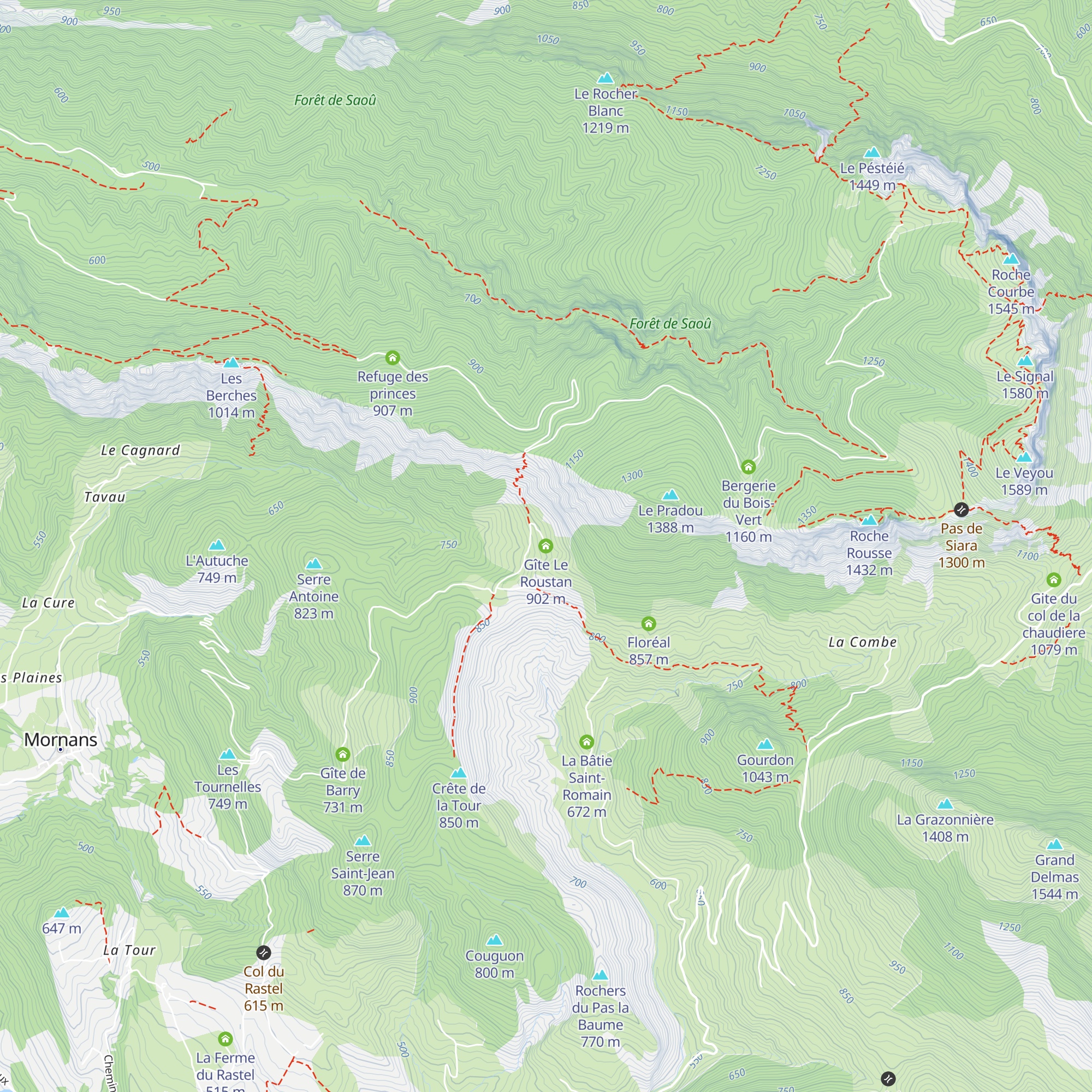 Gîte Le Roustan map
