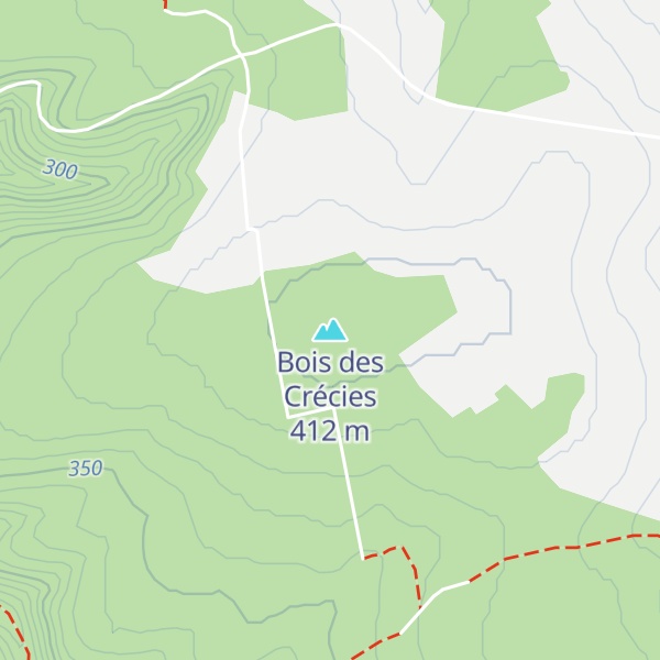 Map of Bois des Crécies