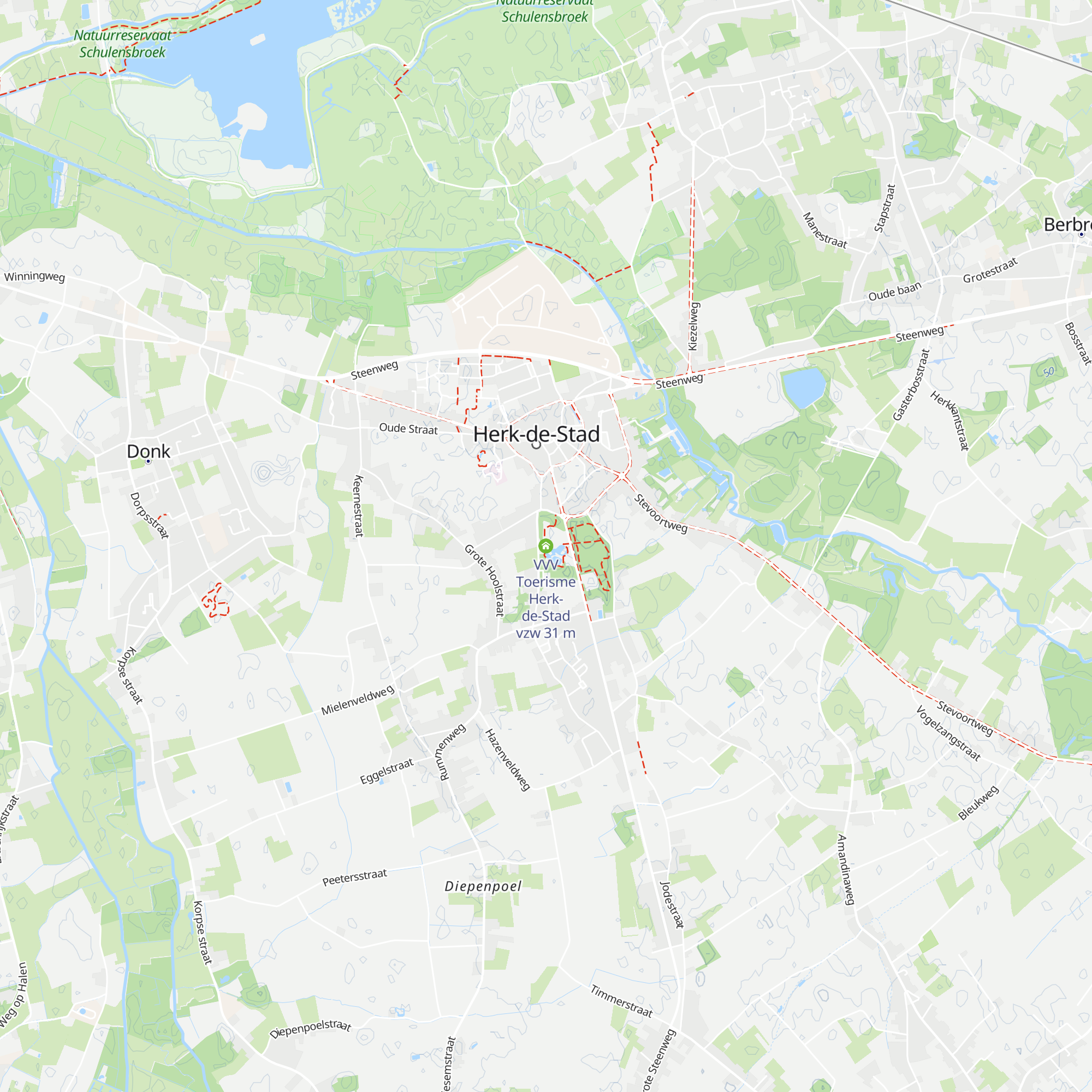 VVV Toerisme Herk-de-Stad vzw map