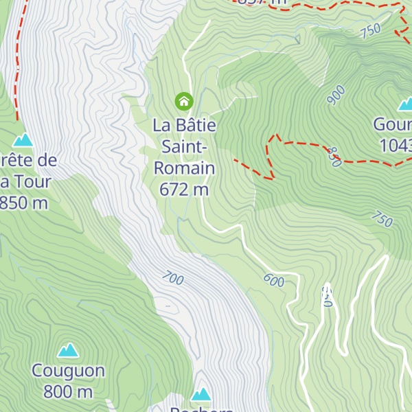 Map of Les Athénols