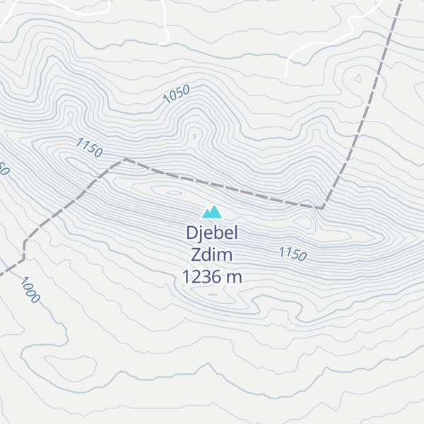 Map of Djebel Zdim