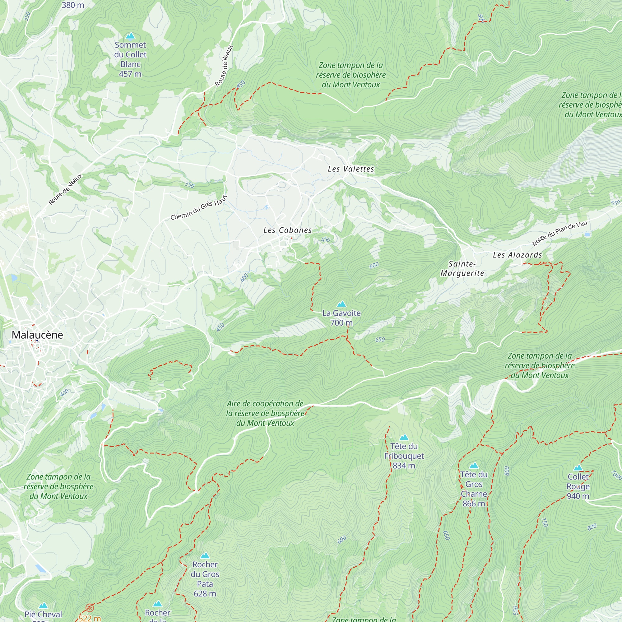 La Gavoite map