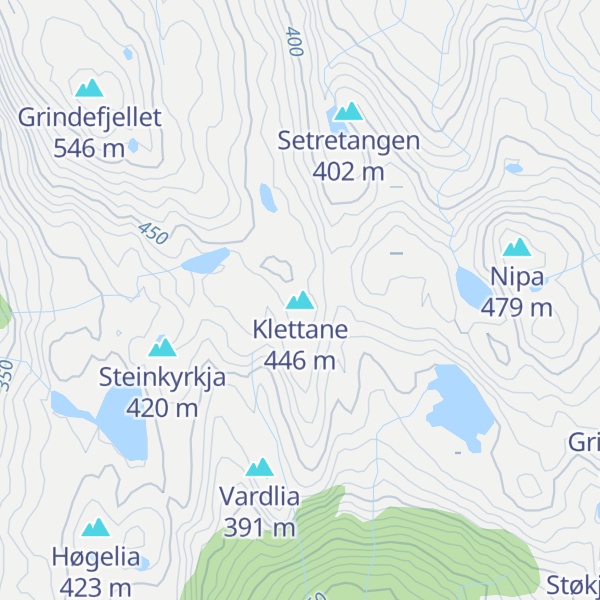 Map of Klettane