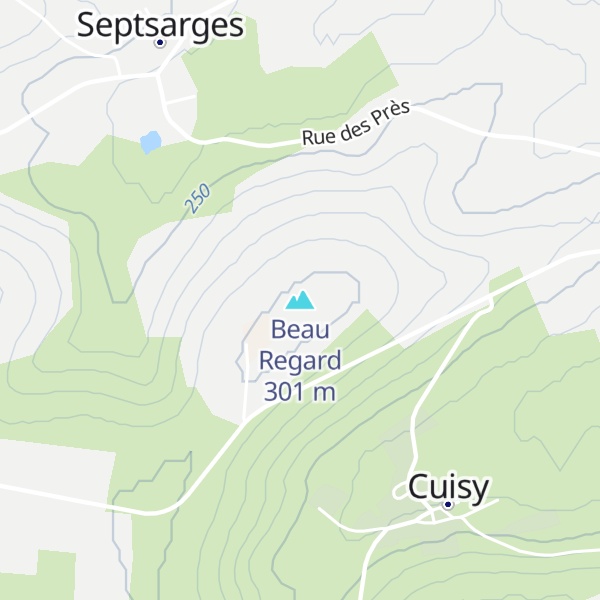 Map of Beau Regard