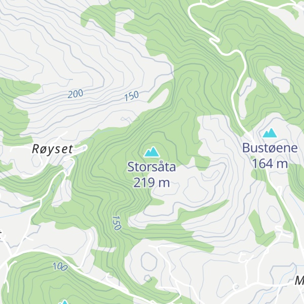 Map of Baugfjellet