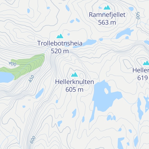 Map of Hellerknulten