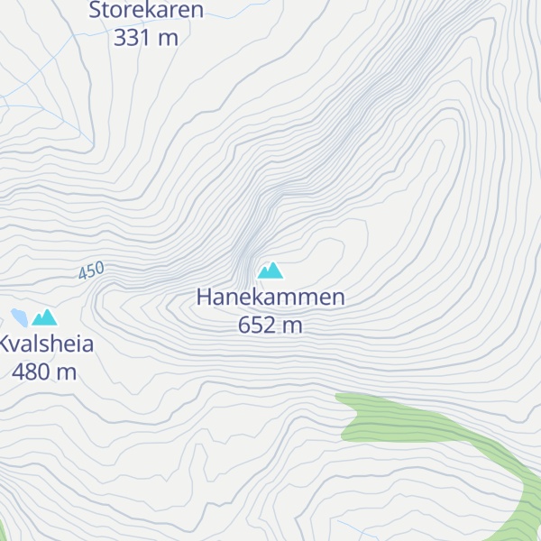 Map of Hanekammen