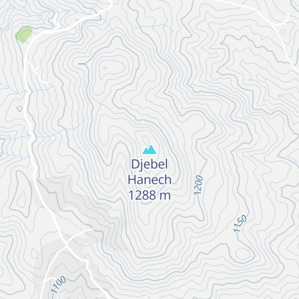 Map of Djebel Hanech