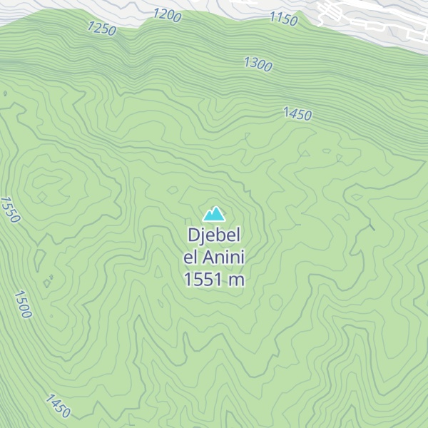 Map of Djebel el Anini