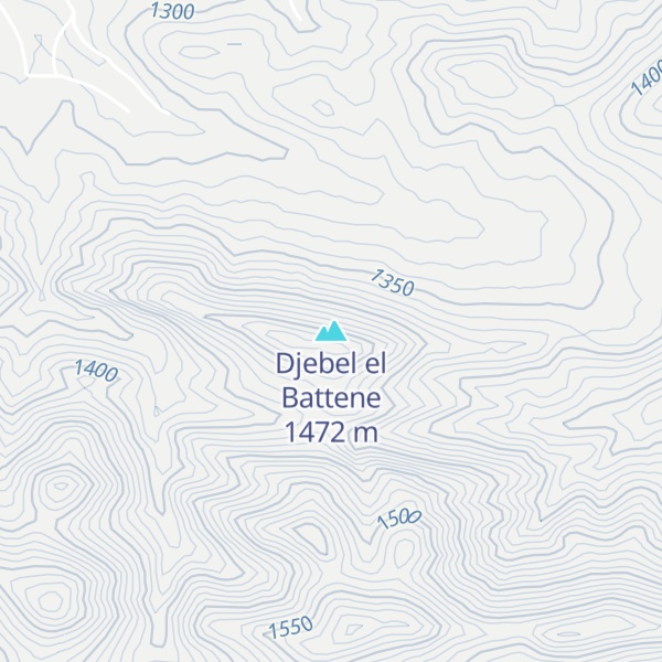 Map of Djebel el Battene