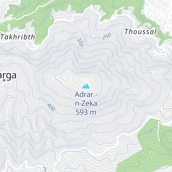 Map of Adrar -n-Zeka