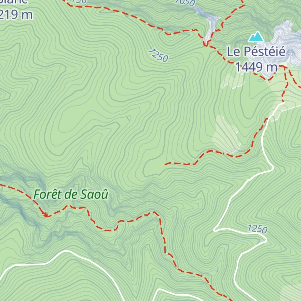 Map of Refuge des Girards