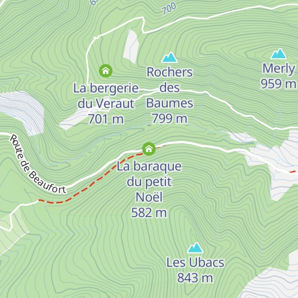 Map of La baraque du petit Noël