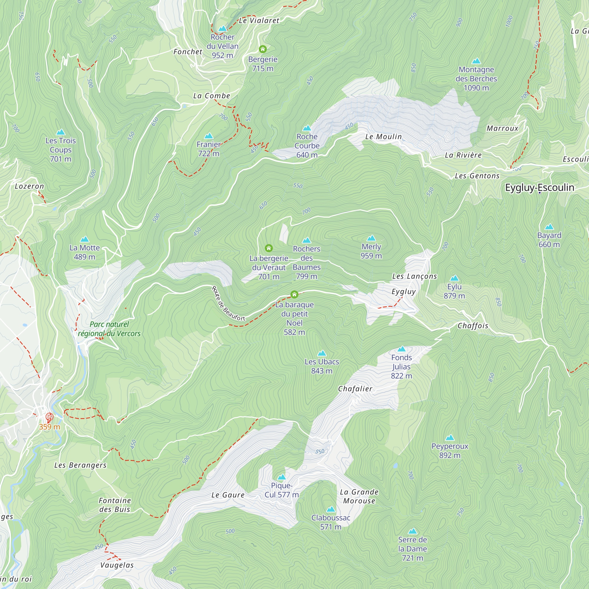 La baraque du petit Noël map