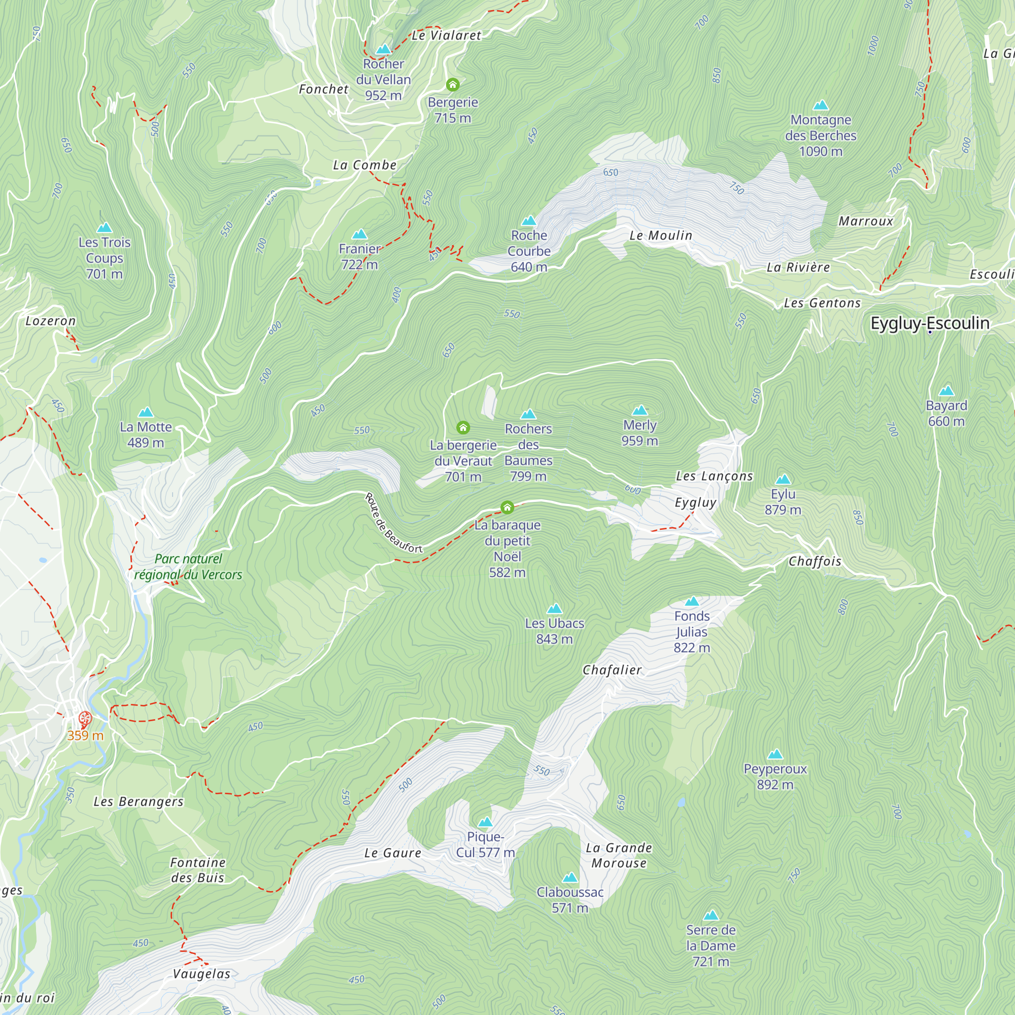 La baraque du petit Noël map