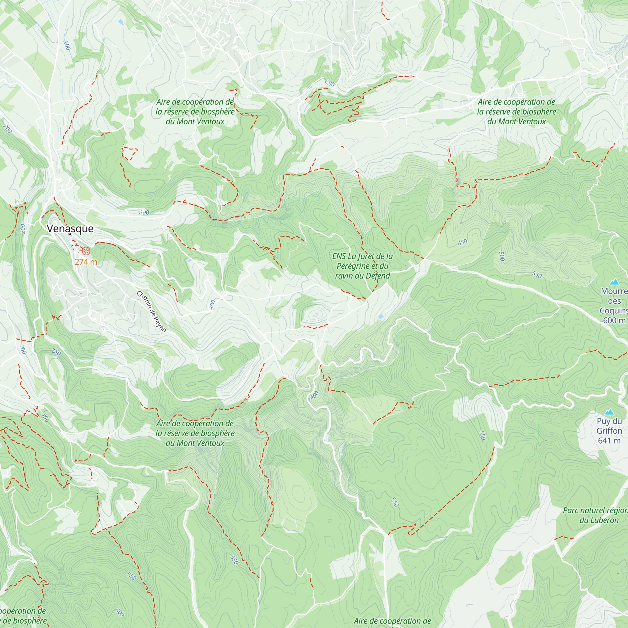 Tour du Pinet map
