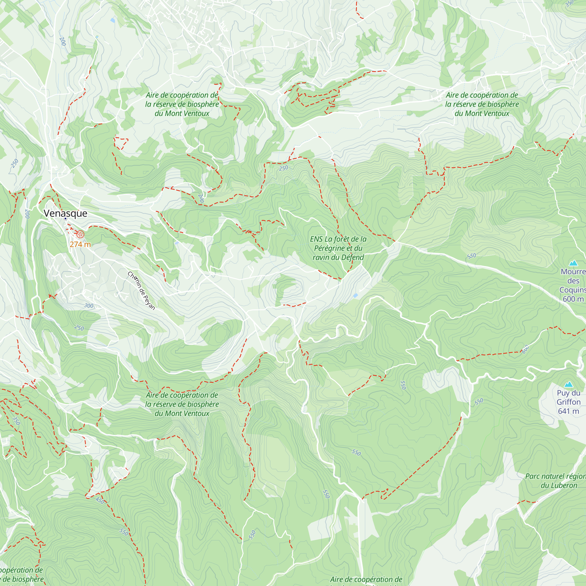 Tour du Pinet map