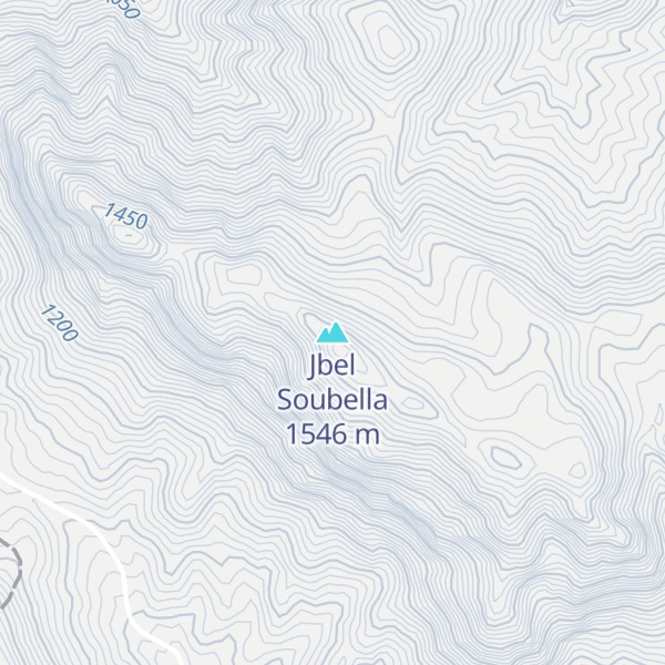 Map of Jbel Soubella