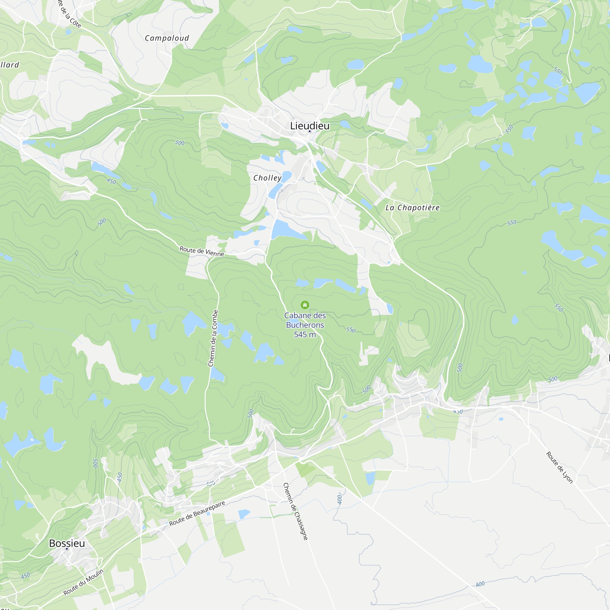 Cabane des Bucherons map