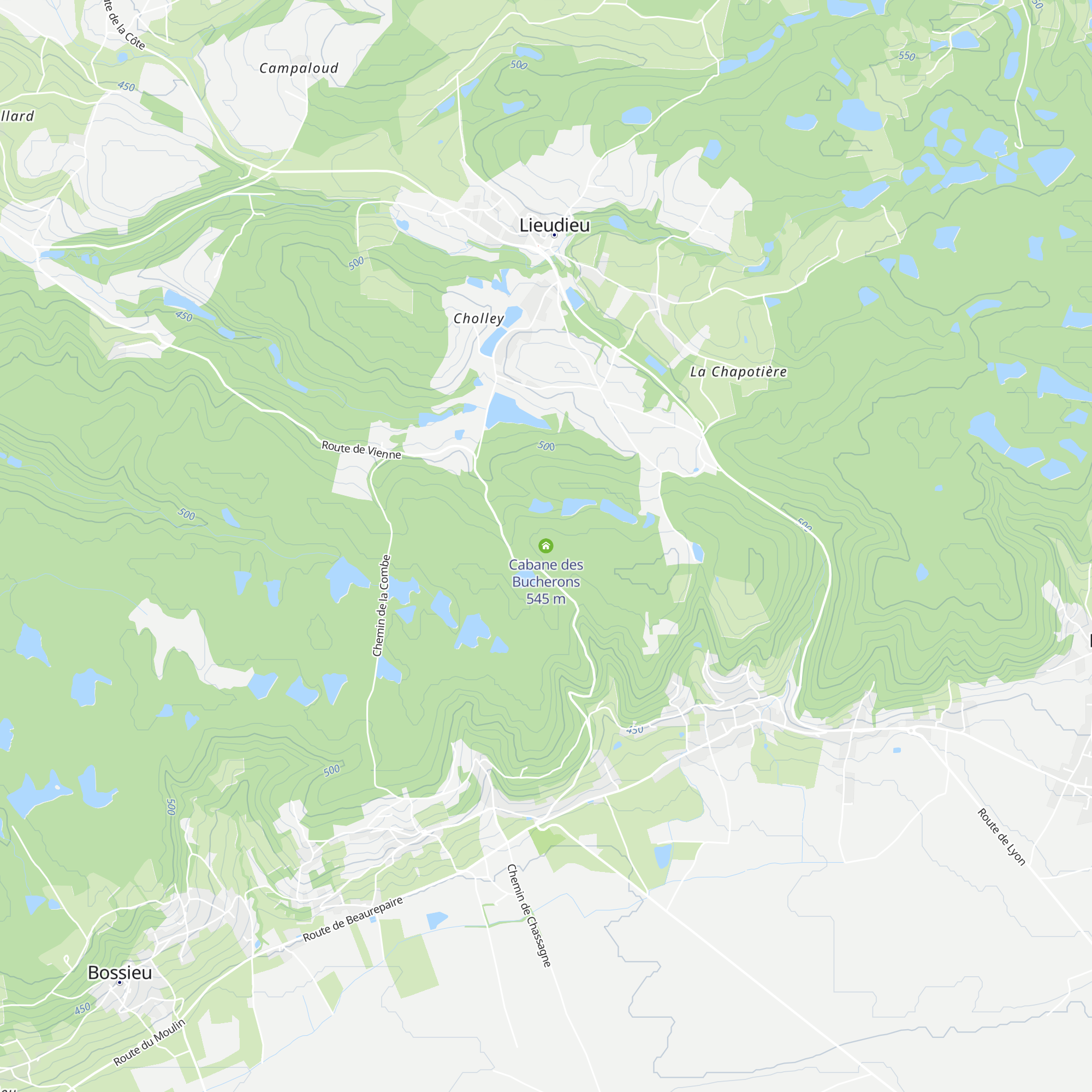 Cabane des Bucherons map