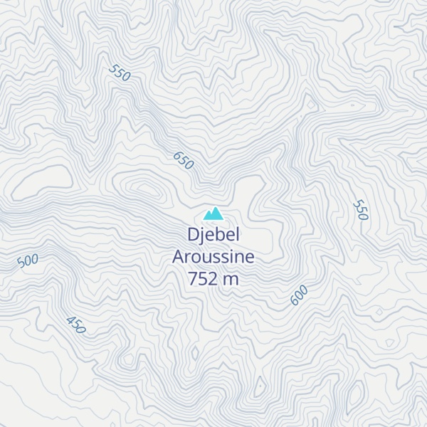 Map of Djebel Aroussine