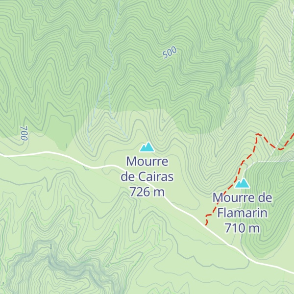 Map of Mourre de Cairas
