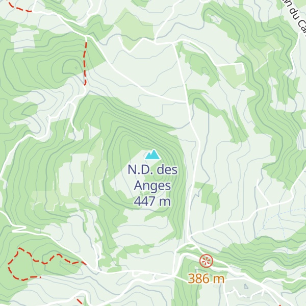Map of Notre-Dame-des-Anges