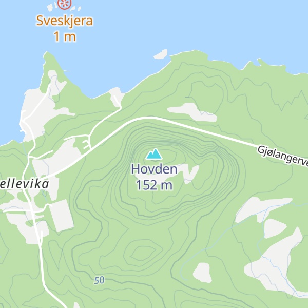 Map of Hovden