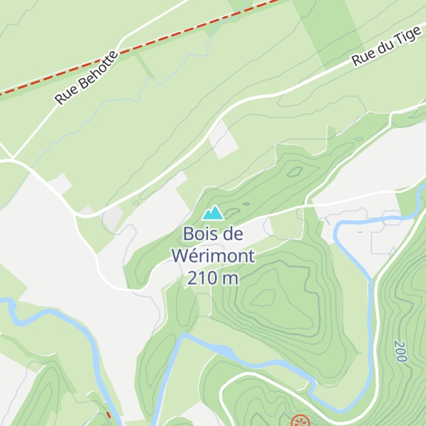 Map of Bois de Wérimont