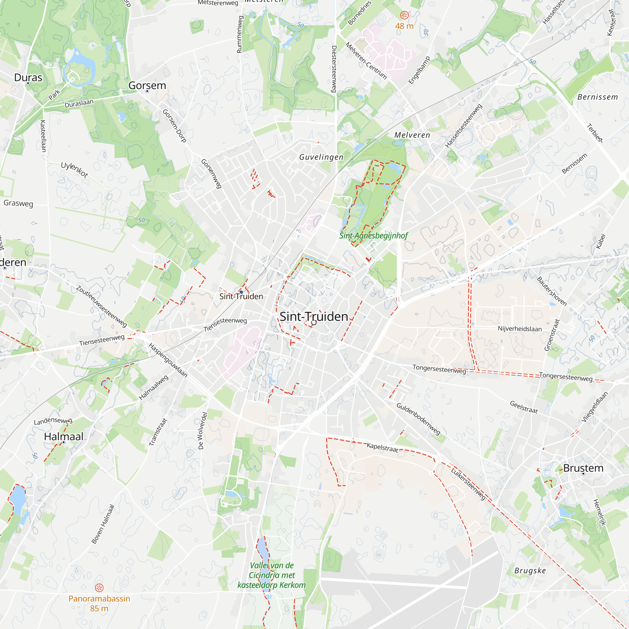 Toerisme Sint-Truiden map